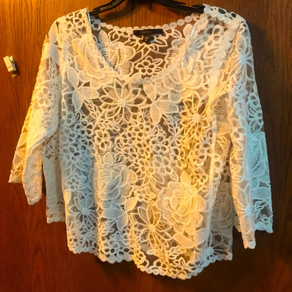 Women’s lace layering top